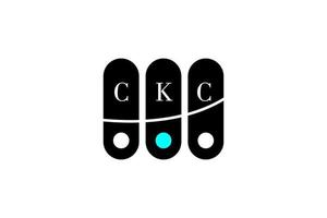 ckc brev och alfabet logotyp design vektor