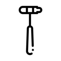 Reflex Hammer Symbol Vektor Umriss Illustration