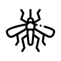Moskito-Insekt-Symbol Vektor-Umriss-Illustration vektor