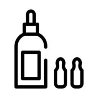 flaska kapslar ikon vektor översikt illustration