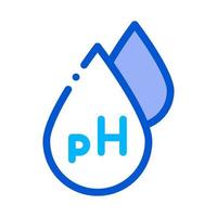 neutrale pH-Drop-Symbol-Vektor-Umriss-Illustration vektor