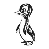 Pinguin-Vektorsilhouette vektor