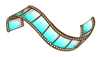 Filmstreifenrolle für Retro-Vektor des Kinoprojektors