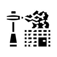 Abbildung des Glyphen-Symbols für elektromagnetische Geräte vektor