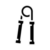 Karpal-Expander-Glyphen-Symbol-Vektorillustration für Fitnessgeräte vektor