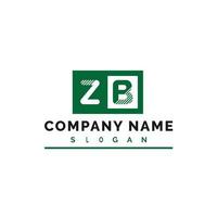 zb brev logotyp design vektor