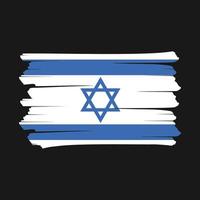 Israel Flagge Pinsel vektor