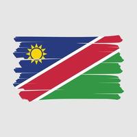 namibia flagge bürste vektor