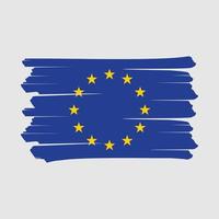 Bürste der europäischen Flagge vektor