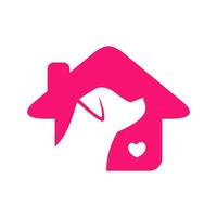 Haustierhaus-Logo vektor
