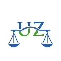 Anwaltskanzlei Brief uz Logo-Design. Anwalt Zeichen vektor