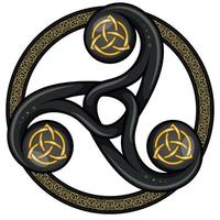 knölig triskelion symbol design vektor