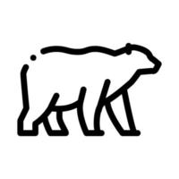 malaysischer Bär Symbol Vektor Umriss Illustration