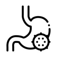 Mageninfektion Symbol Vektor Umriss Illustration