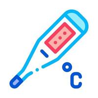 Thermometer Werkzeug Symbol Vektor Umriss Illustration