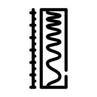 Skala elektromagnetische Linie Symbol Vektor Illustration