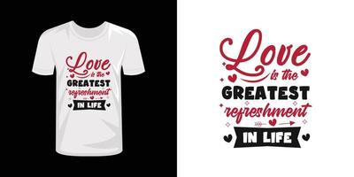 Valentinstag-Typografie-T-Shirt-Design vektor