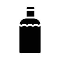 Glyph-Symbol-Vektorillustration für Desinfektionsgelflasche vektor