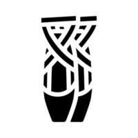 Schuhe Tänzer Glyphe Symbol Vektor Illustration