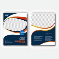 Business-Broschüre. Flyer-Design. Broschüren A4-Vorlage. Cover-Buch und Zeitschrift. Jahresbericht-Vektor-Illustration vektor