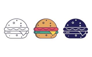 Burger Vektor Icon