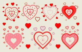 valentines dag element fri, kärlek vektor bunt fri, kärlek vektor mönster, hjärta ClipArt, kärlek teckning, hjärtan uppsättning