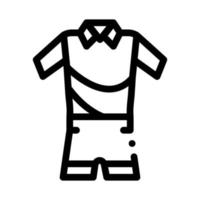 Mann Sport Anzug Symbol Vektor Umriss Illustration