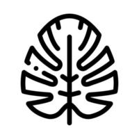 Pflanze Blatt Symbol Vektor Umriss Symbol Illustration