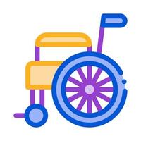 Vektorsymbol für selbstfahrende Rollstuhlausrüstung vektor