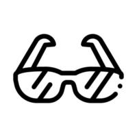 Vektorsymbol für Sportbrillen-Alpinismusausrüstung vektor
