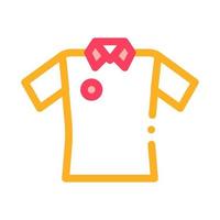 Cricket T-Shirt Symbol Vektor Umriss Illustration