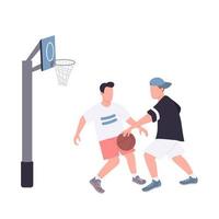 Straßenbasketballspieler vektor
