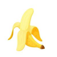 Banane geschälter Cartoon-Vektor vektor