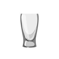 skum öl glas tecknad serie vektor illustration