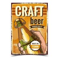 craft beer kreativer werbeplakatvektor vektor