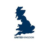 Vereinigtes Königreich, England-Flagge, Karte und glänzender Knopf, Vektorillustration vektor