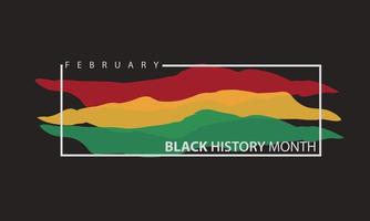 Monat der schwarzen Geschichte feiern. vektorillustrationsdesign grafik schwarz geschichtsmonat. vektor