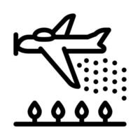 flugzeug sprühen symbol vektor umriss illustration