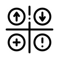 swot-analyse symbol vektor umriss illustration