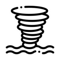 Tornado-Meerwasser-Symbol, Vektorgrafik vektor