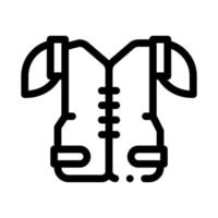 schützende Korsettweste Symbol Vektor Umriss Illustration