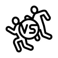 laufsport symbol vektor umriss illustration