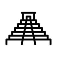 Tempel-Symbol-Vektor-Umriss-Illustration vektor