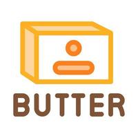 Butter Produkt Symbol Vektor Umriss Illustration