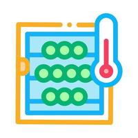 Temperatur im Weinkeller Symbol Vektor Umriss Illustration