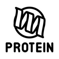 Notwendigkeit für Protein-Symbol-Vektor-Umriss-Illustration vektor