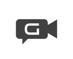 Podcast-Logo. Buchstabe g Media-Logo-Design vektor