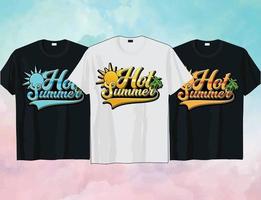 heißer sommer graffiti typografie t-shirt design vektor