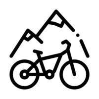 Mountainbike-Symbol, Vektorgrafik vektor