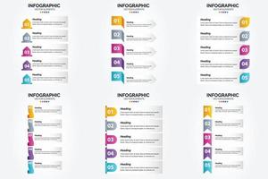 Verwenden Sie diese Vektorillustrationen, um professionell aussehende Infografiken für Werbung zu erstellen. Broschüren. Flyer. und Zeitschriften. vektor